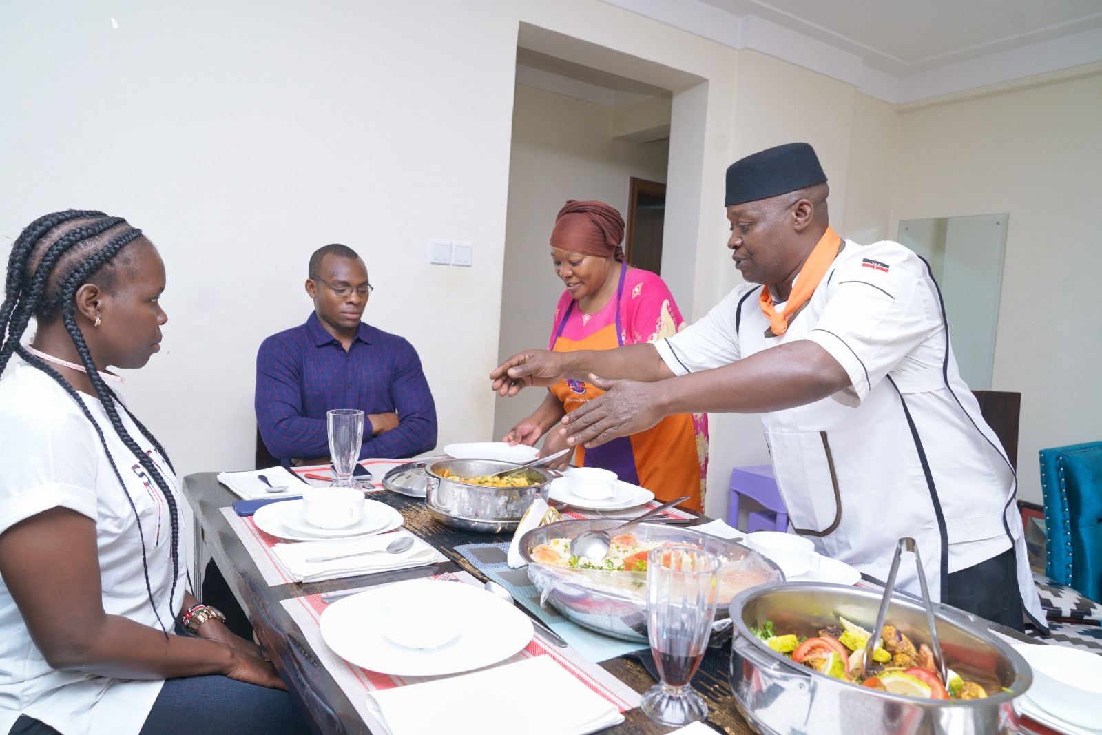 Meal preparation training for domestic workers